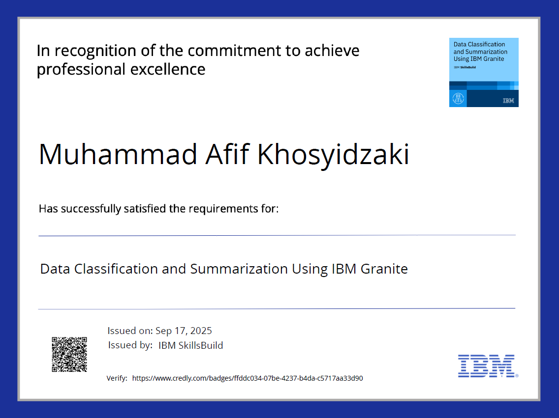 Data Classification and Summarization Using IBM Granite